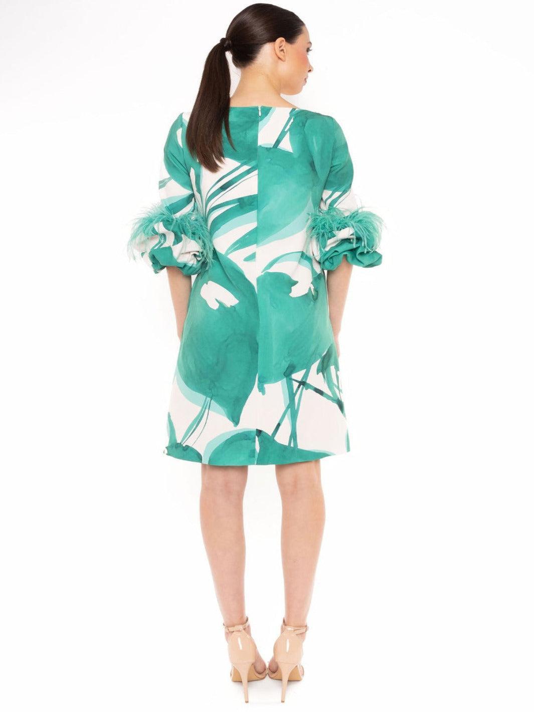 Carla Ruiz Dress 52570 In Green Nicola Ross Carla Ruiz Dress 52570 In Green Nicola Ross