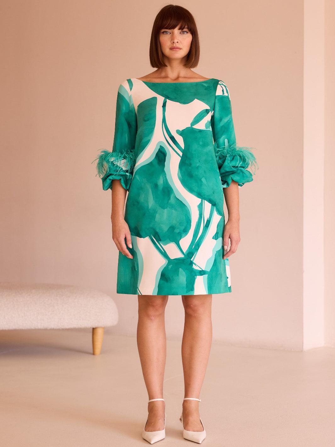 Carla Ruiz Dress 52570 In Green-Occasion Wear-Guest of the wedding-Nicola Ross
