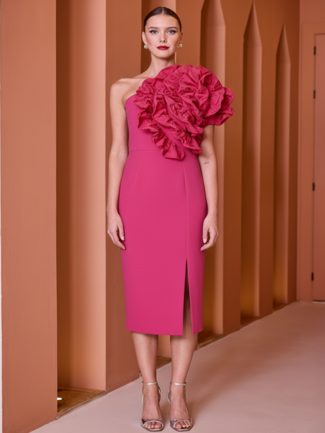 Carla Ruiz Dress 52602 In Fuschia Pink-Occasion Wear-Guest of the wedding-Nicola Ross