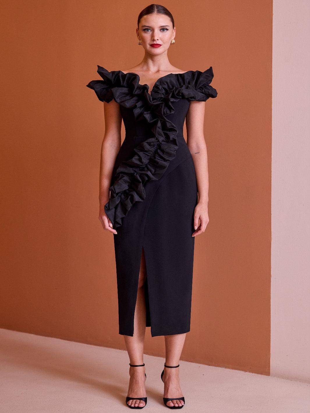 Carla Ruiz Dress 52606 In Black-Occasion Wear-Guest of the wedding-Nicola Ross
