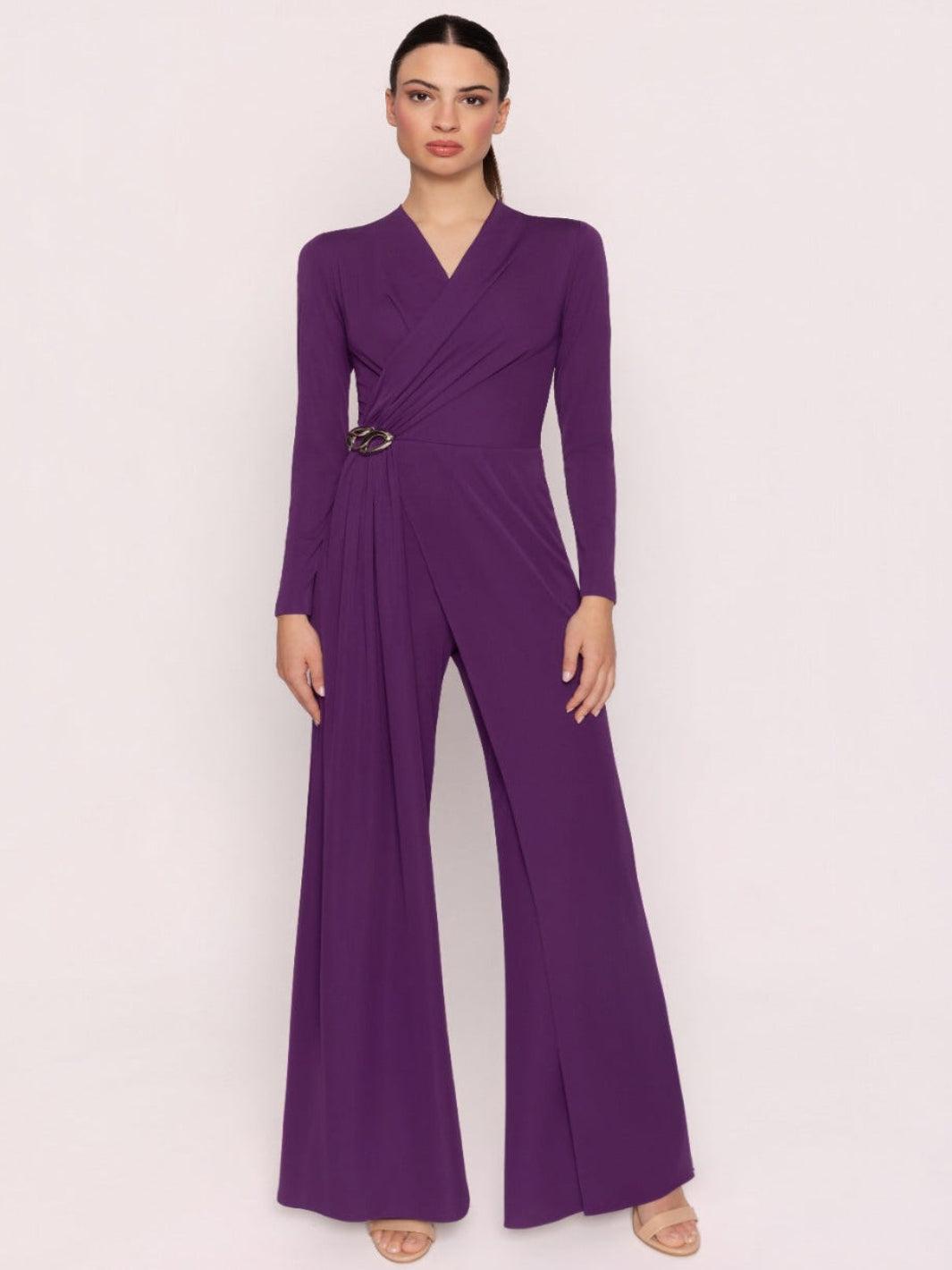 Carla Ruiz Jumpsuit 53000 In Purple-Occasion Wear-Guest of the wedding-Nicola Ross