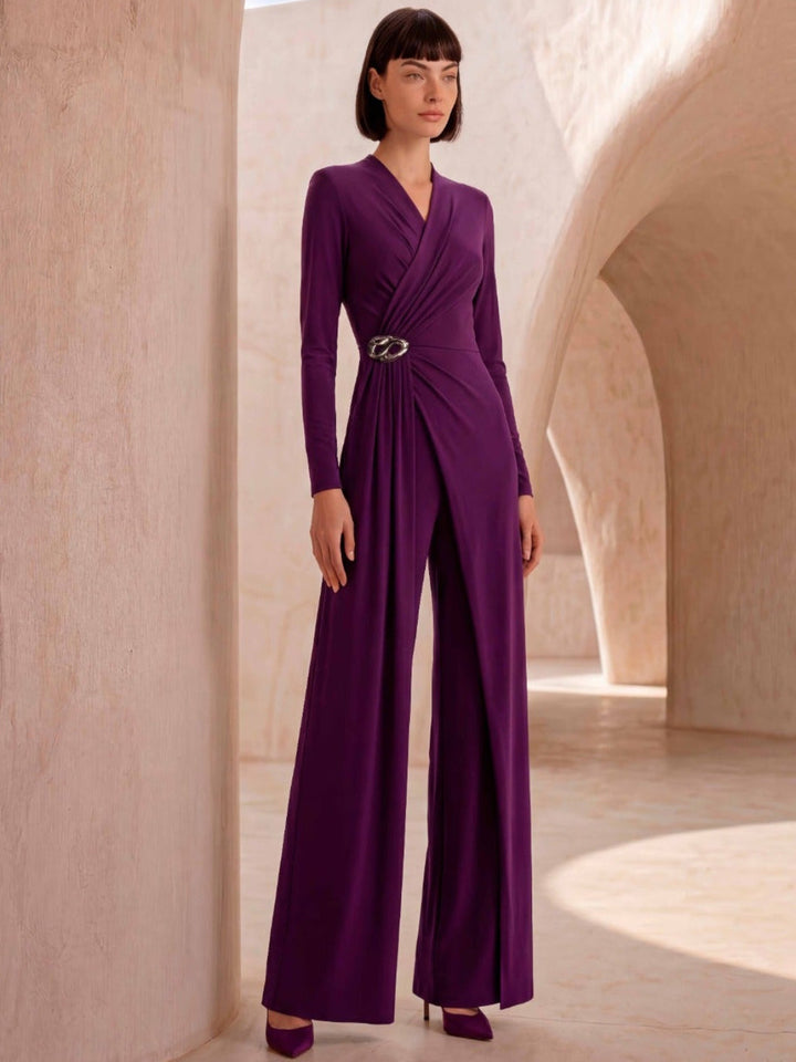 Carla Ruiz Jumpsuit 53000 In Purple-Occasion Wear-Guest of the wedding-Nicola Ross