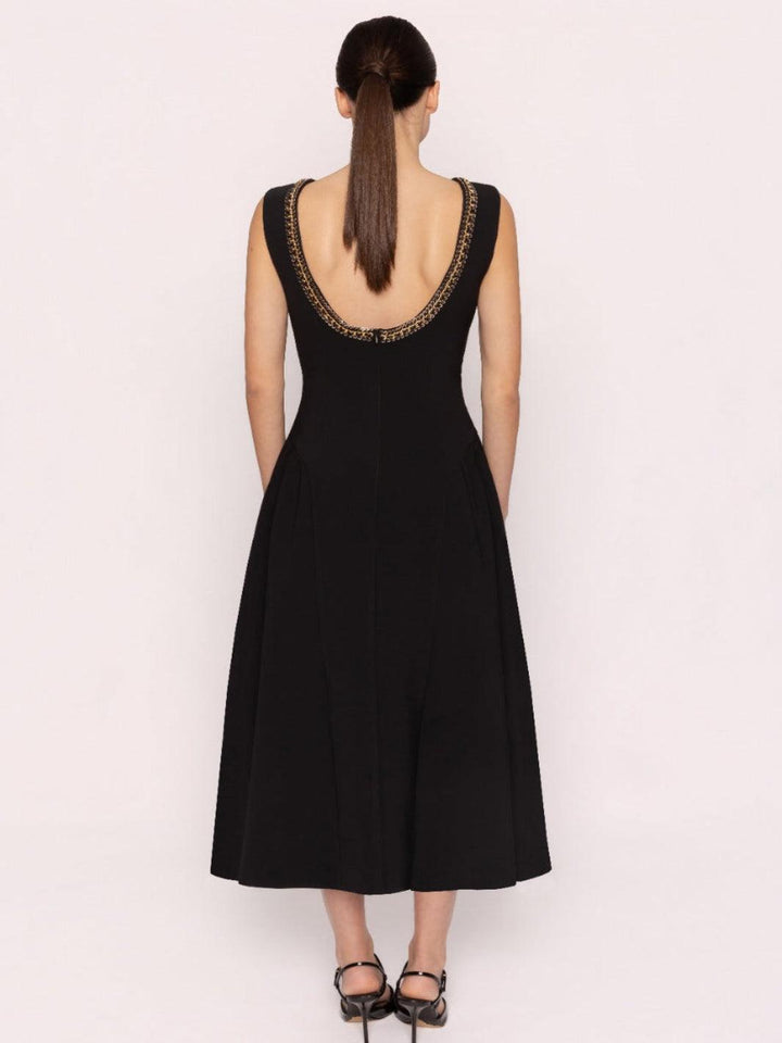 Carla Ruiz Midi Dress 53049 In Black-Occasion Wear-Guest of the wedding-Nicola Ross
