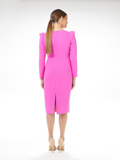 Carla Ruiz Midi Dress In Pink - 50020-Occasion Wear-Guest of the wedding-Nicola Ross