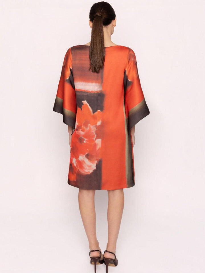 Carla Ruiz Mini Dress 53146 In Red Print-Occasion Wear-Guest of the wedding-Nicola Ross