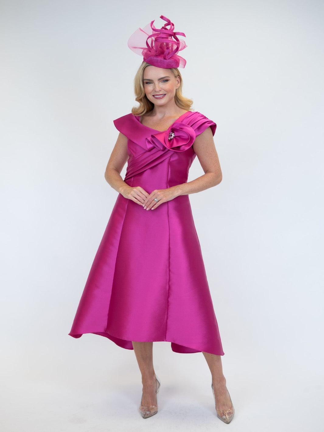 Cassandra Dress Aya In Pink-Mother of the bride- mother of the groom -Nicola Ross