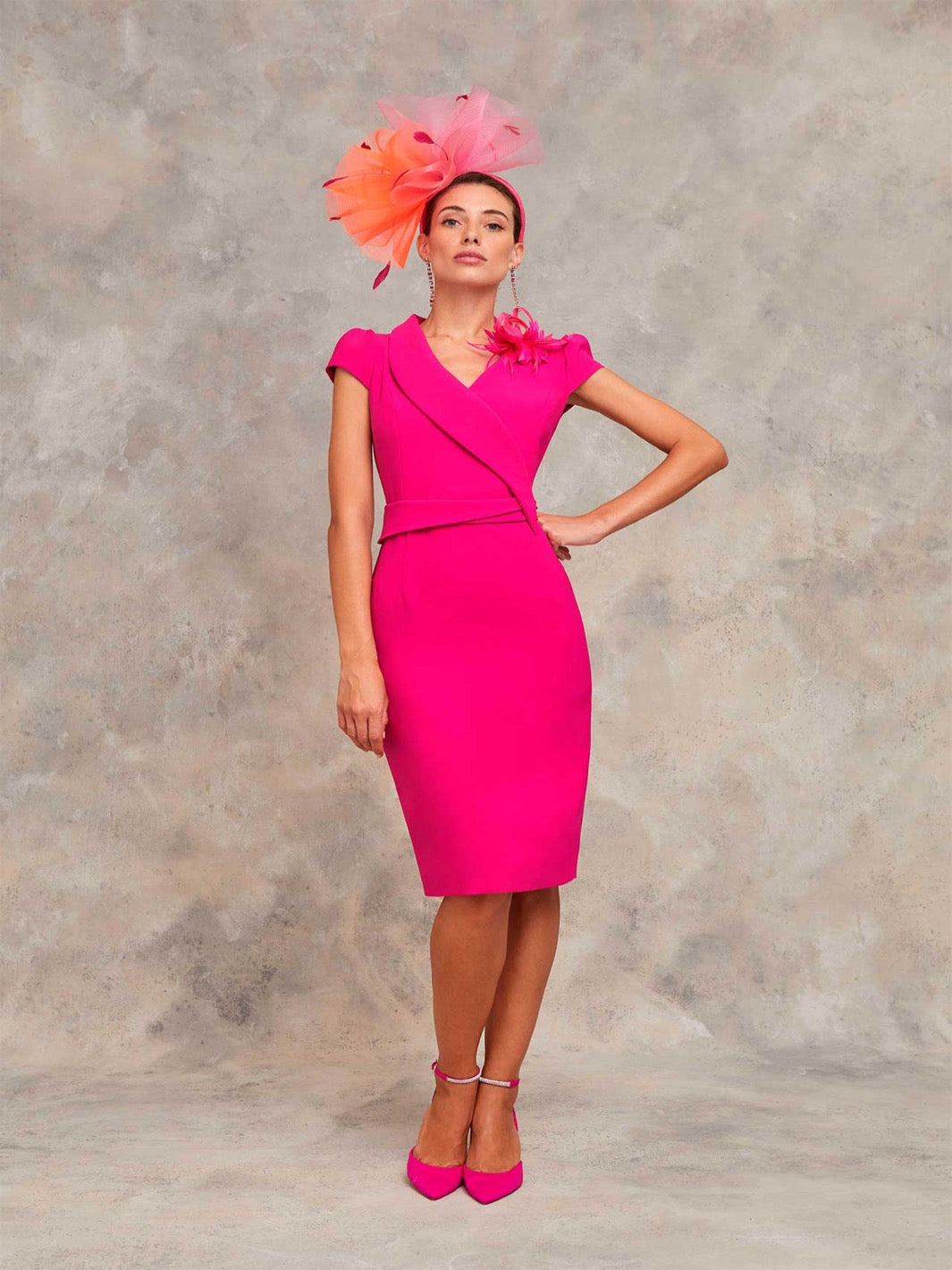 Claudia C Dali Dress In Pink - 717B-1202-Mother of the bride- mother of the groom -Nicola Ross