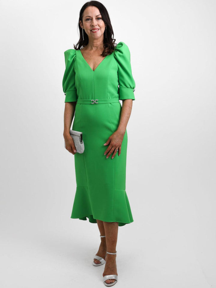 Claudia C Dress 757-070 In Green-Mother of the bride- mother of the groom -Nicola Ross
