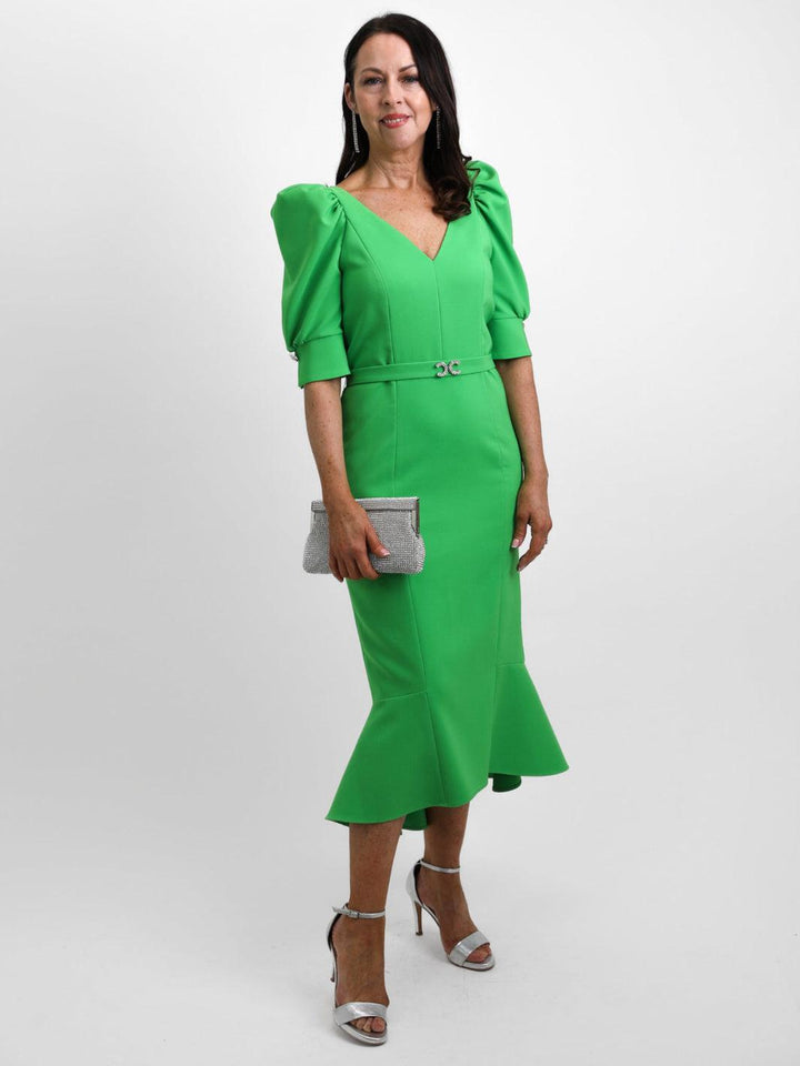 Claudia C Dress 757-070 In Green-Mother of the bride- mother of the groom -Nicola Ross