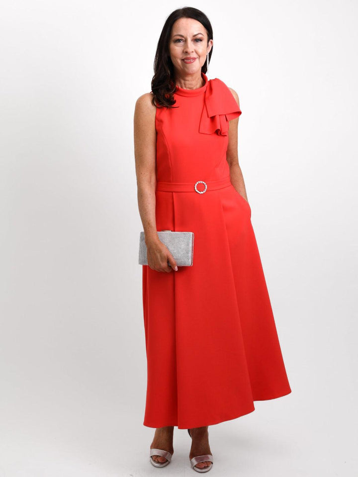 Claudia C Dress 757-191 In Coral-Mother of the bride- mother of the groom -Nicola Ross