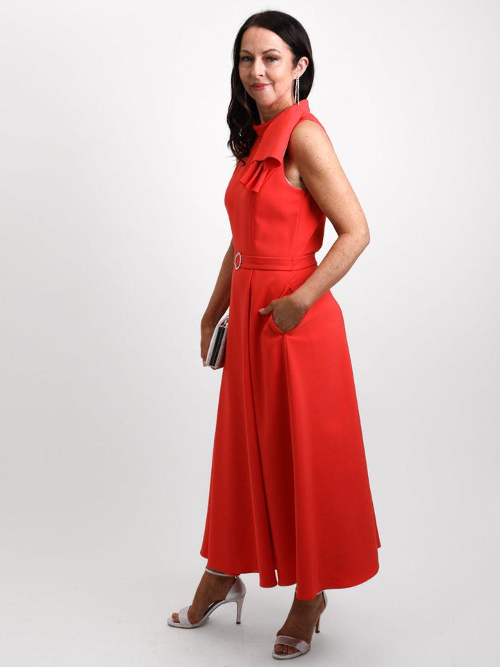Claudia C Dress 757-191 In Coral-Mother of the bride- mother of the groom -Nicola Ross
