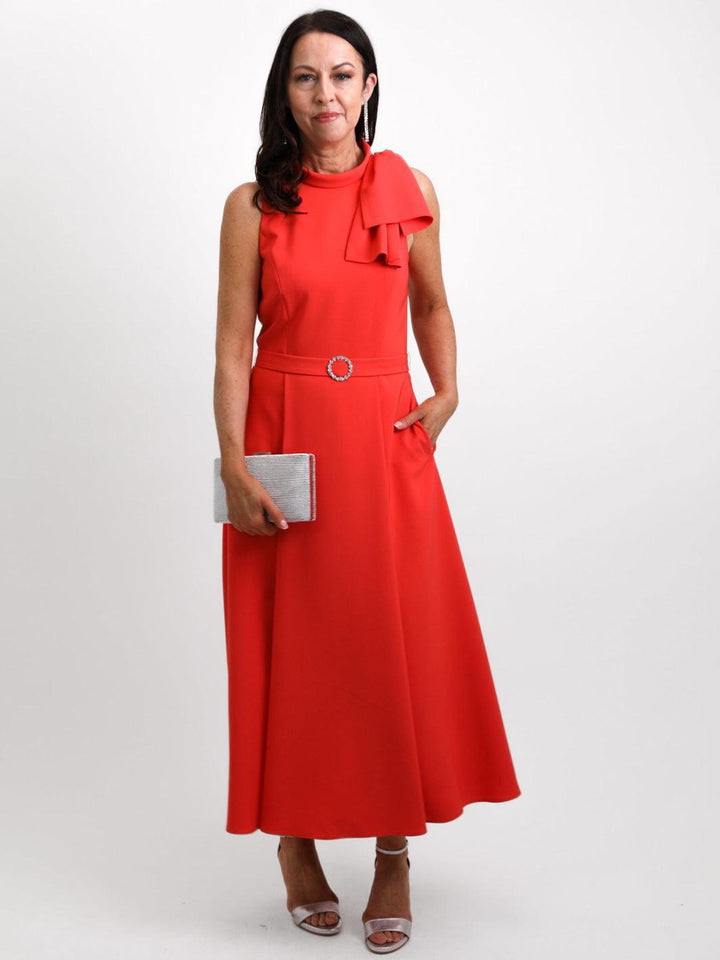 Claudia C Dress 757-191 In Coral-Mother of the bride- mother of the groom -Nicola Ross