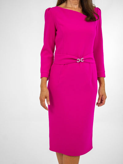 Claudia C Riesling Dress In Magenta-Occasion Wear-Guest of the wedding-Nicola Ross