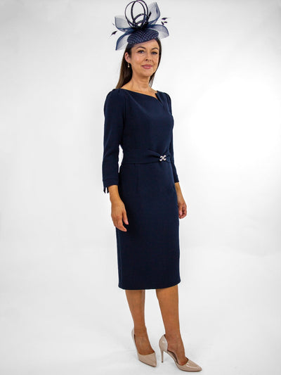 Claudia C Riesling Dress In Navy-Occasion Wear-Guest of the wedding-Nicola Ross