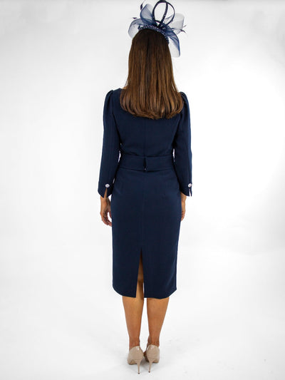 Claudia C Riesling Dress In Navy-Occasion Wear-Guest of the wedding-Nicola Ross