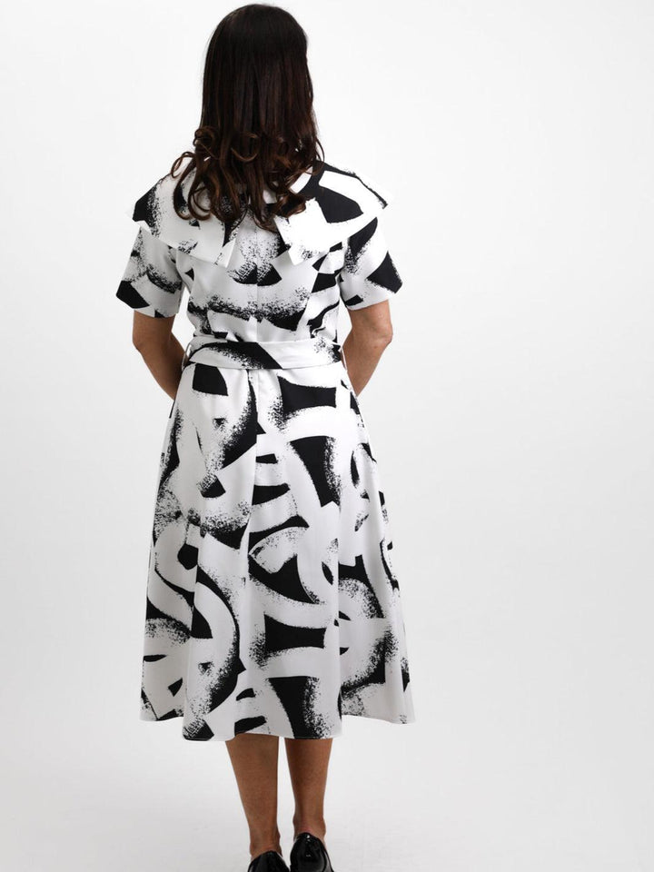 Coco Doll Gia Dress In Black/White-Mother of the bride- mother of the groom -Nicola Ross