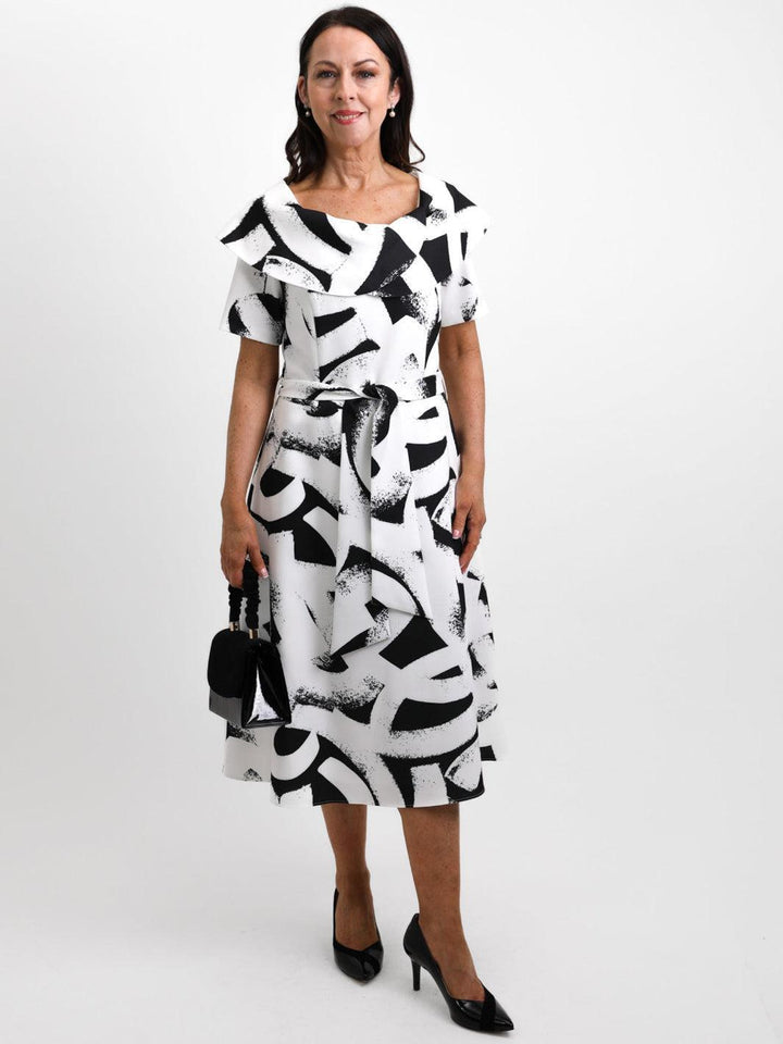 Coco Doll Gia Dress In Black/White-Mother of the bride- mother of the groom -Nicola Ross