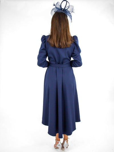 Coco Doll Wrap Dress In Navy-Mother of the bride- mother of the groom -Nicola Ross