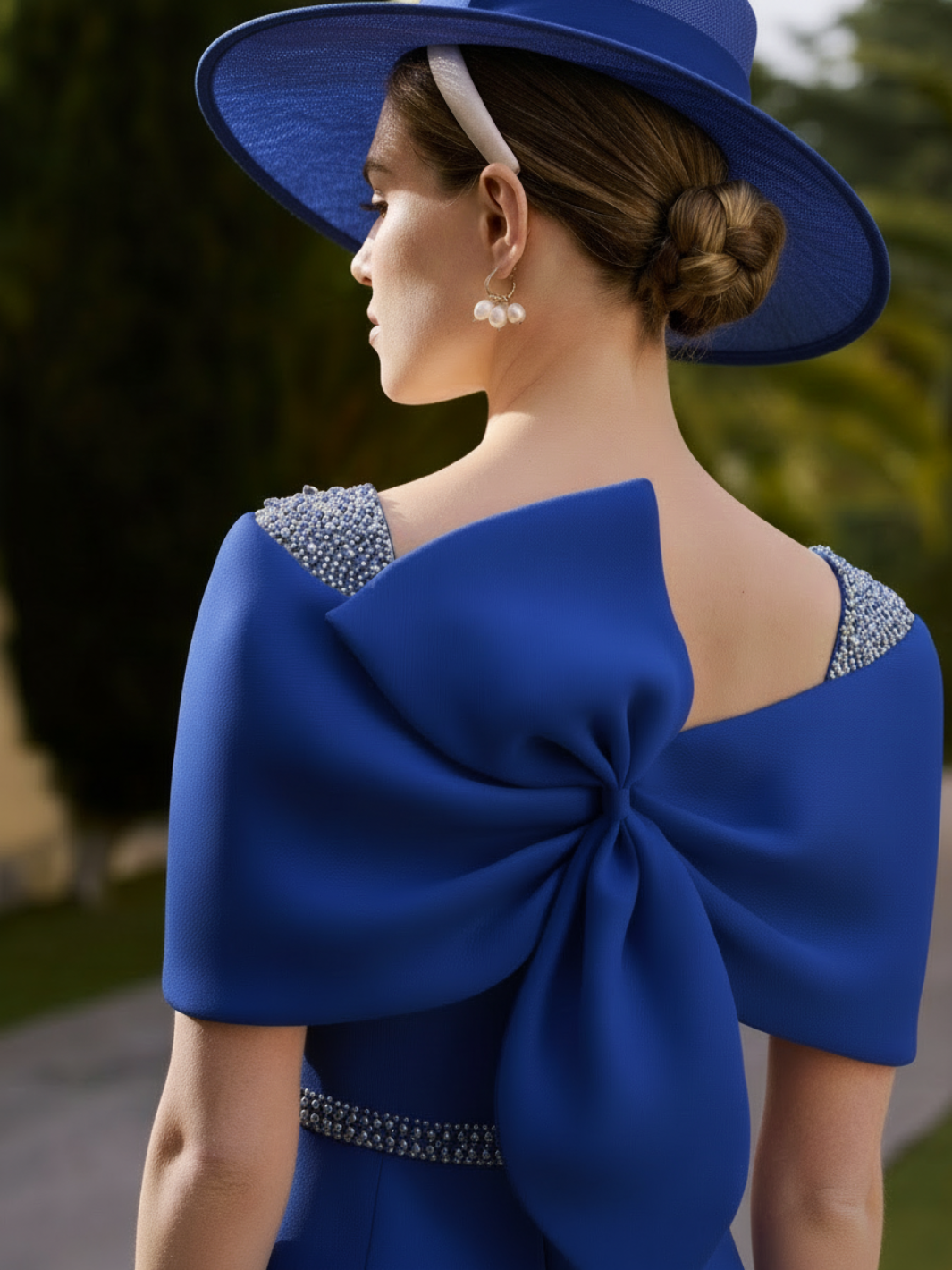 Couture Club Dress 1G296 In Royal Blue – Nicola Ross