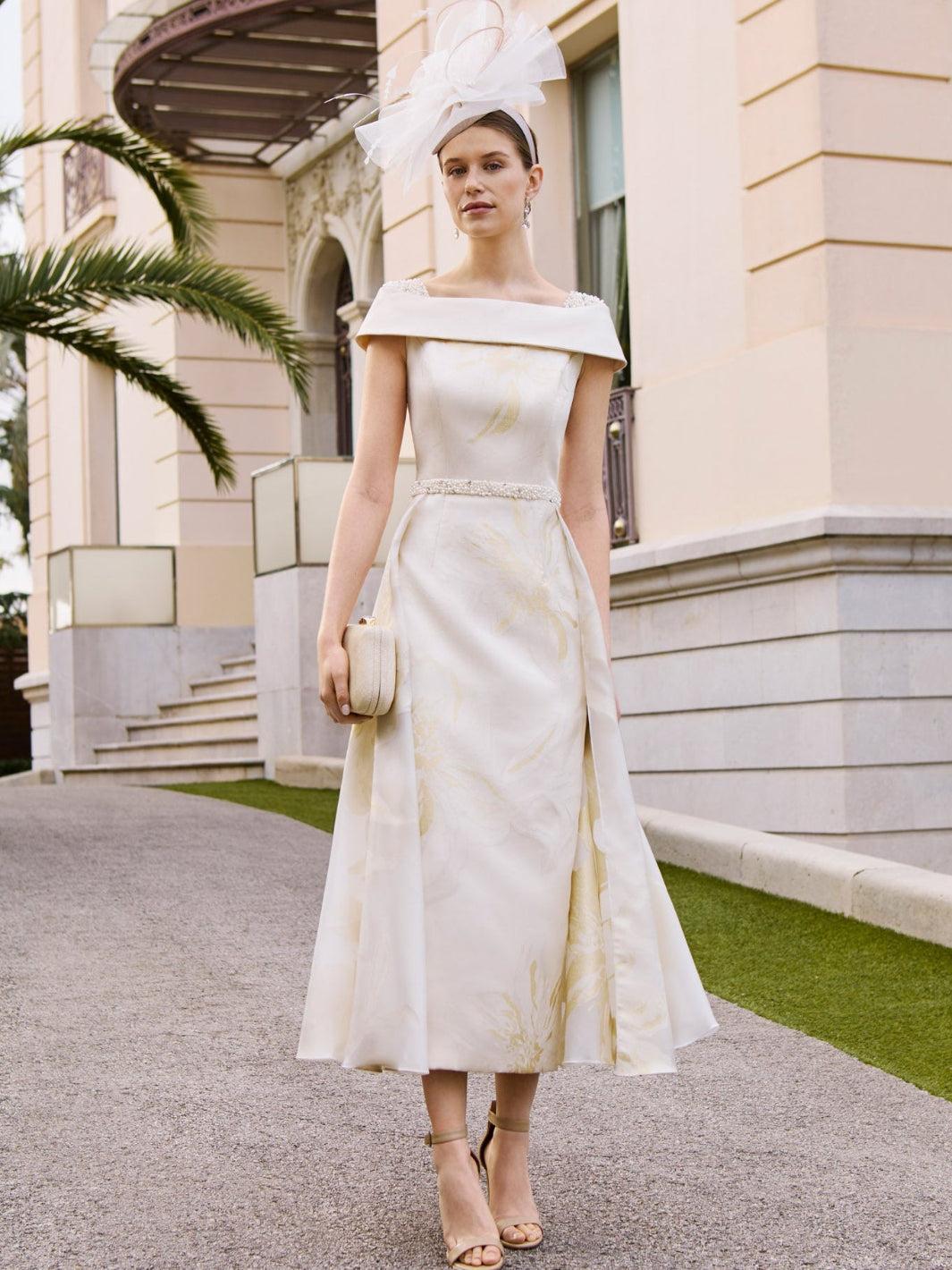 Couture Club Dress 1G2D1 In Cream-Mother of the bride- mother of the groom -Nicola Ross
