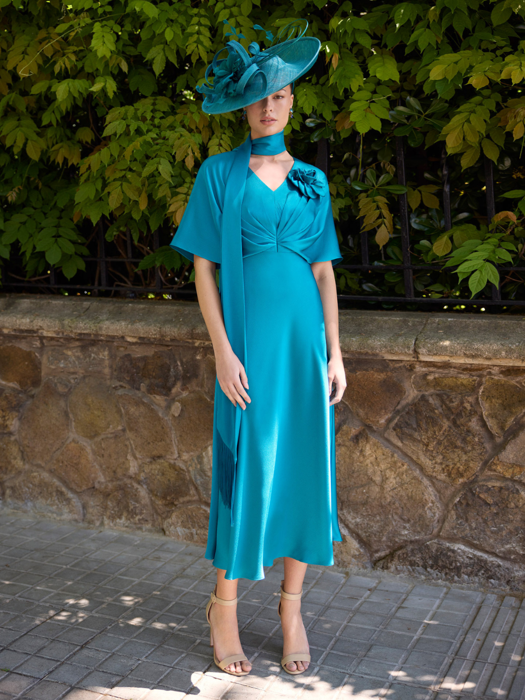 Couture Club Dress 1G60 In Teal-Mother of the bride- mother of the groom -Nicola Ross