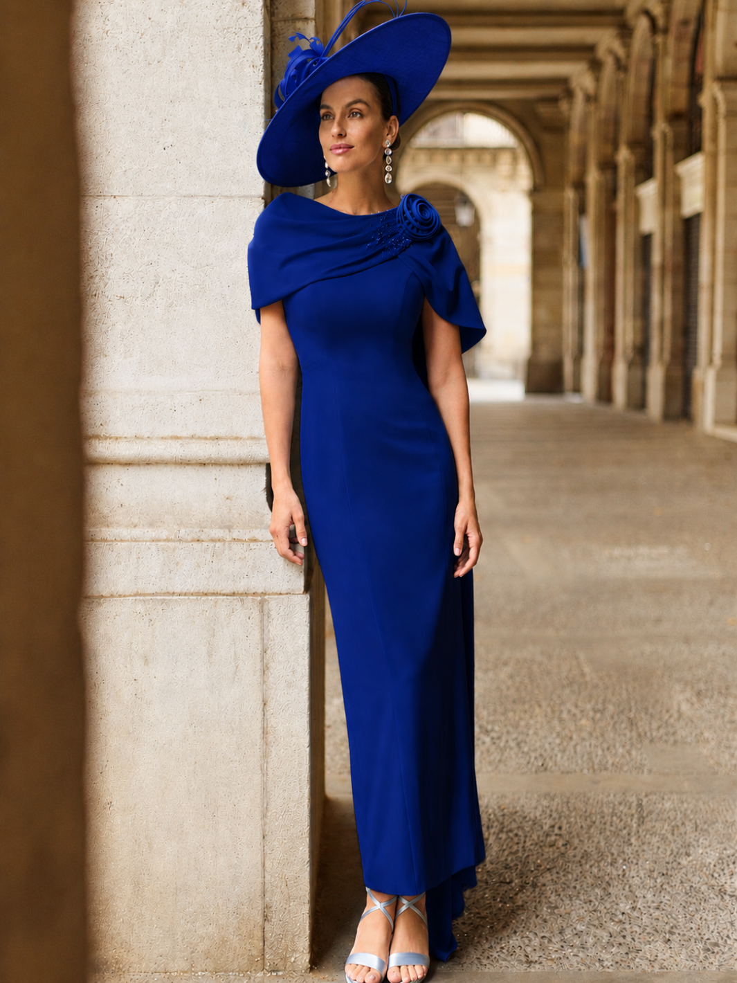 Couture Club Dress 2G117 In Blue-Mother of the bride- mother of the groom -Nicola Ross