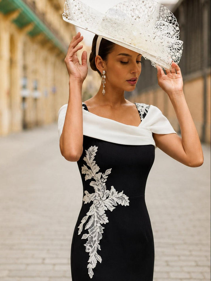 Couture Club Dress 2G214 In Black/Ivory-Mother of the bride- mother of the groom -Nicola Ross