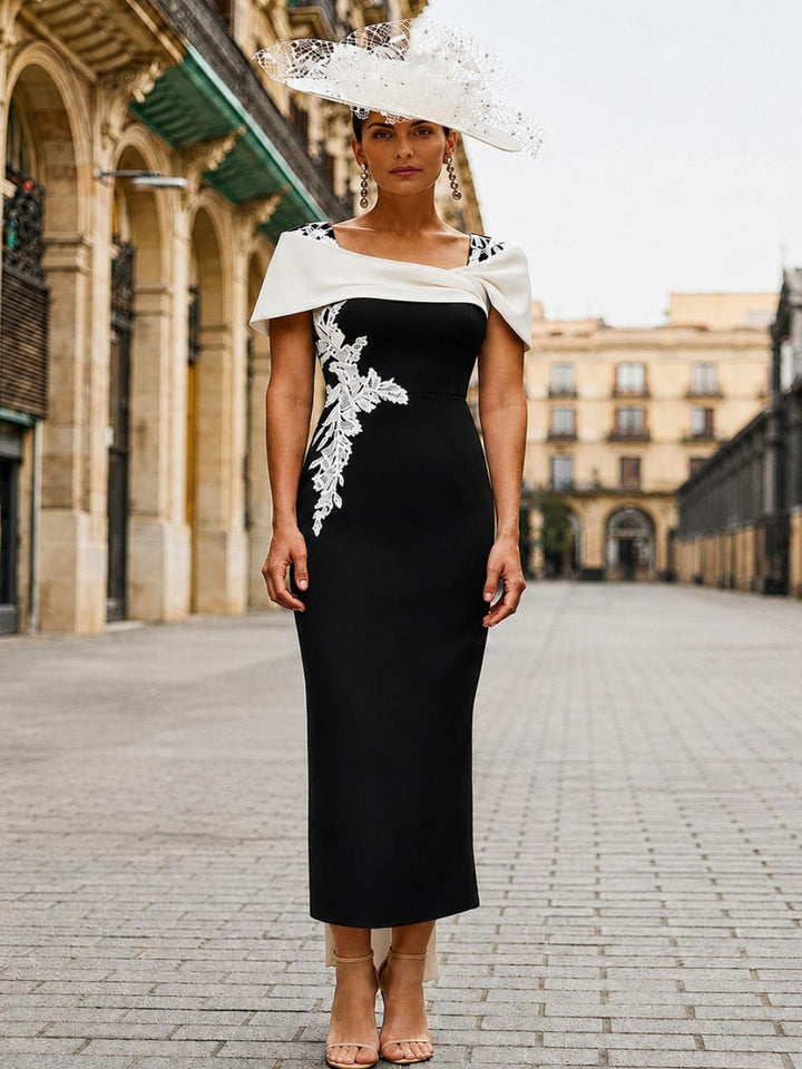 Couture Club Dress 2G214 In Black/Ivory-Mother of the bride- mother of the groom -Nicola Ross