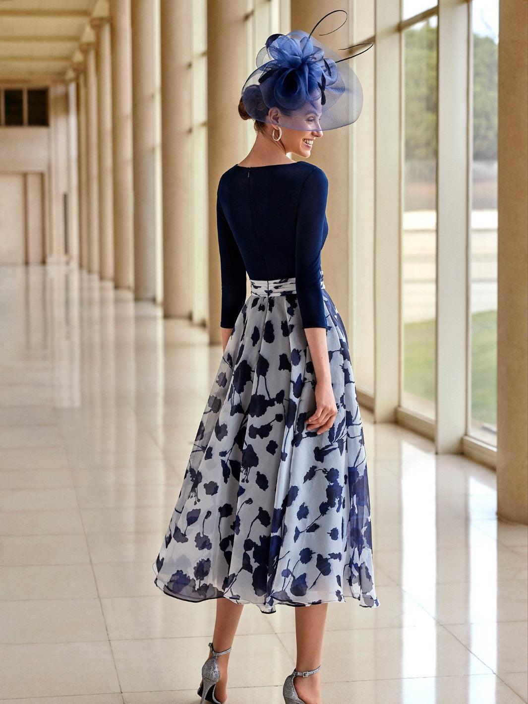 Couture Club Dress 7G153 In Navy-Mother of the bride- mother of the groom -Nicola Ross