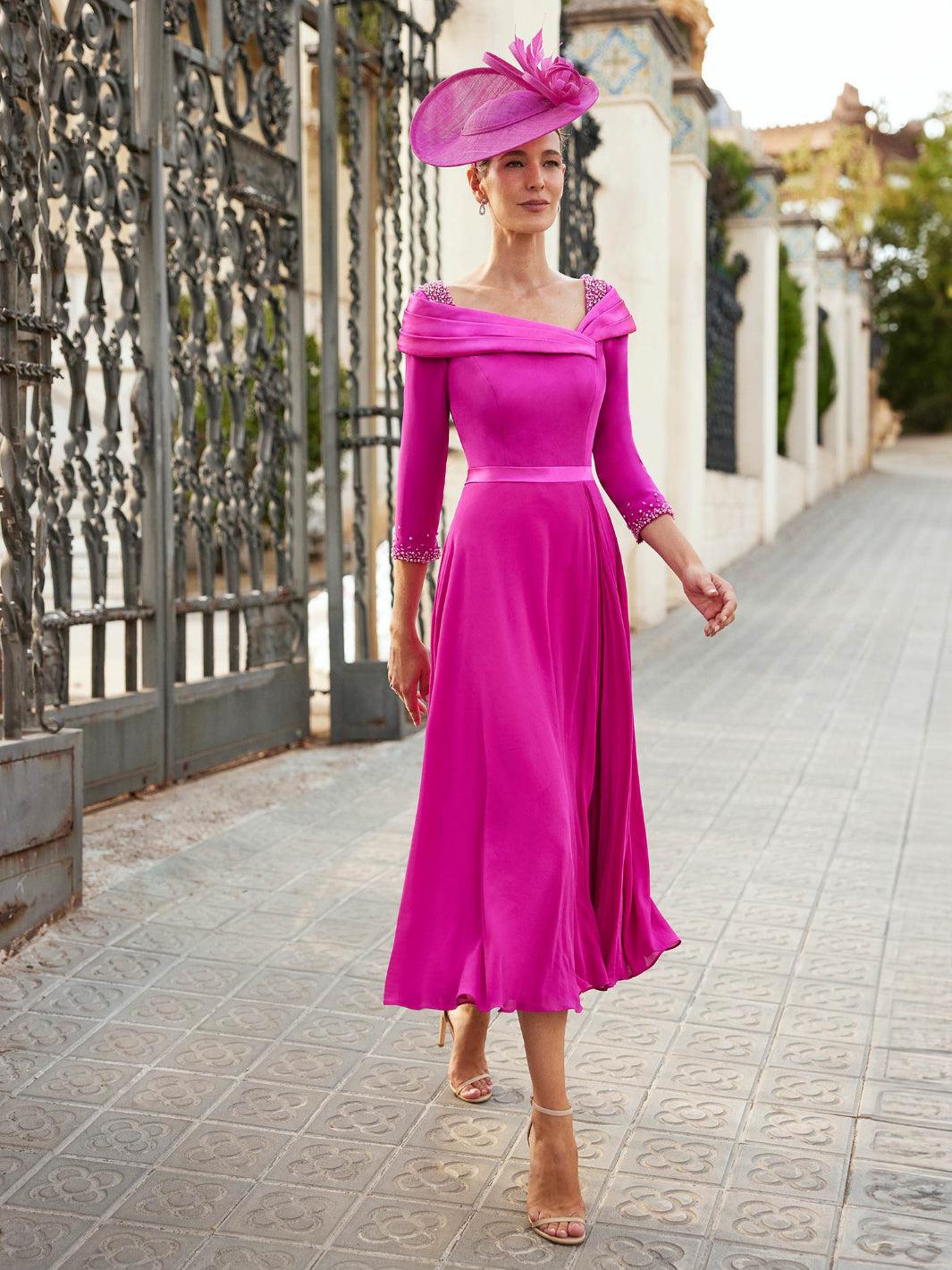 Couture Club Dress 8G1M9 In Fuschia-Mother of the bride- mother of the groom -Nicola Ross