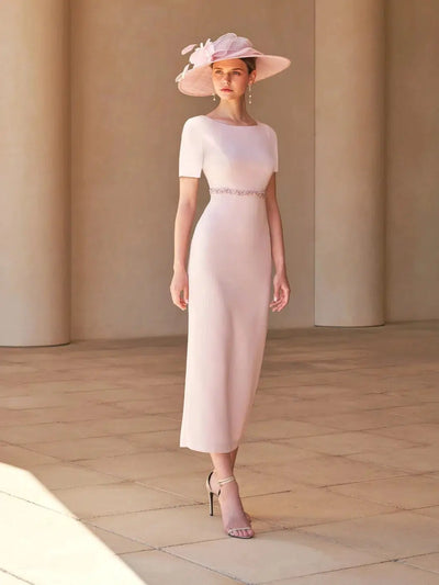 Couture Club Dress In Blush Pink 7G271-Mother of the bride- mother of the groom -Nicola Ross