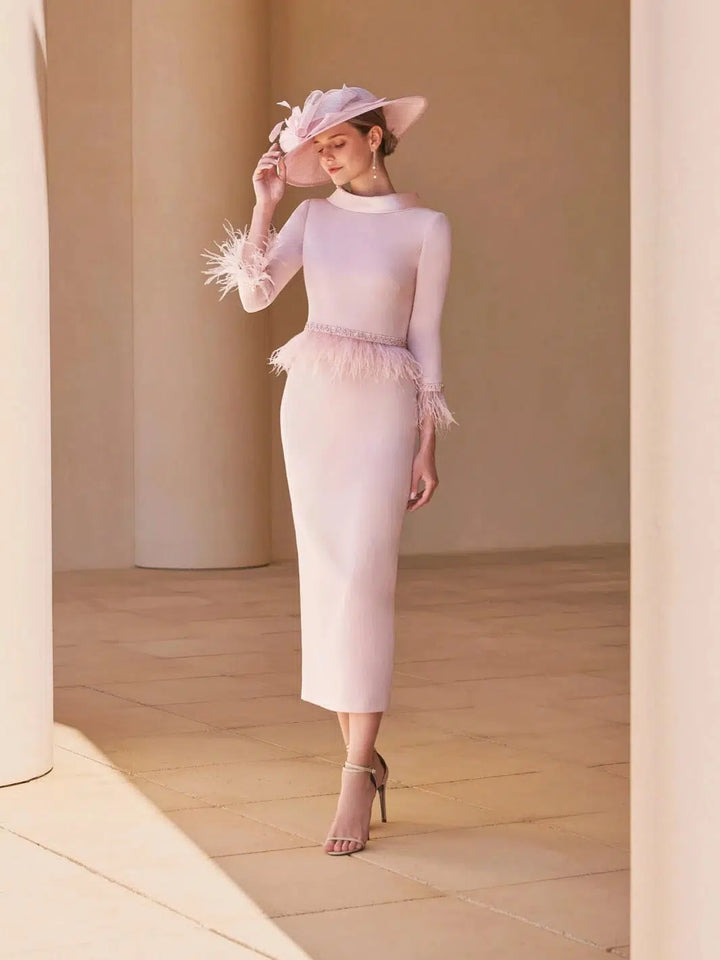 Couture Club Dress In Blush Pink 7G271-Mother of the bride- mother of the groom -Nicola Ross