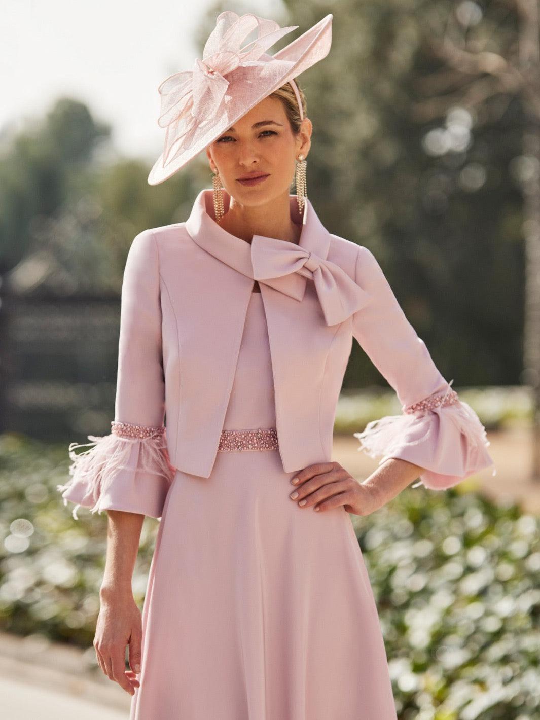 Couture Club Dress In Blush Pink 8G252-Mother of the bride- mother of the groom -Nicola Ross