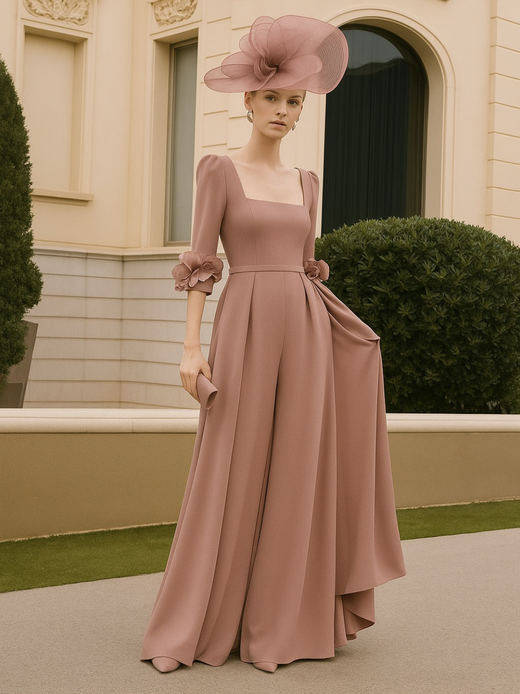 Couture Club Jumpsuit 1G1L5 In Vintage Rose-Mother of the bride- mother of the groom -Nicola Ross