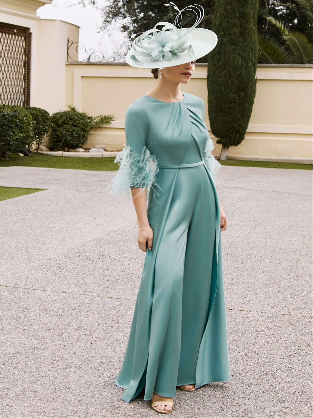Couture Club Jumpsuit 1GA9 In Celadon-Mother of the bride- mother of the groom -Nicola Ross