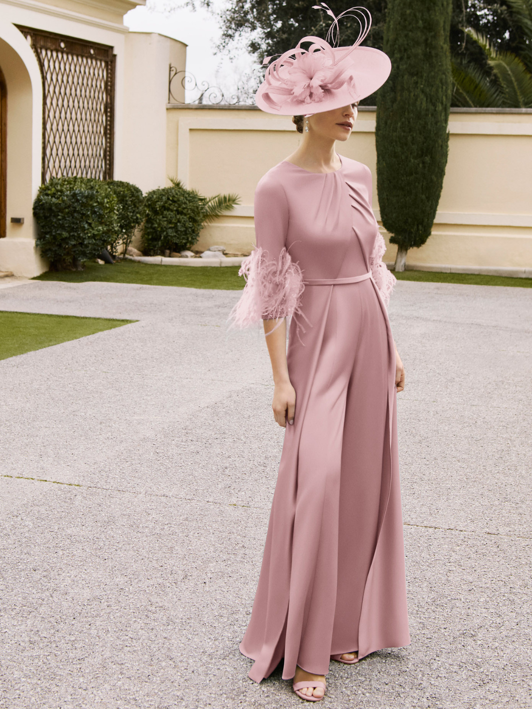 Couture Club Jumpsuit 1GA9 In Pale Rose-Mother of the bride- mother of the groom -Nicola Ross