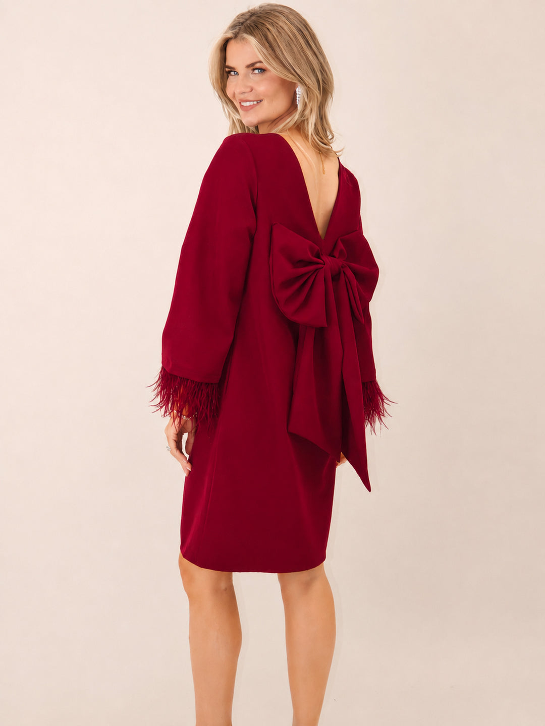 Kate & Pippa Dakota Mini Dress In Berry