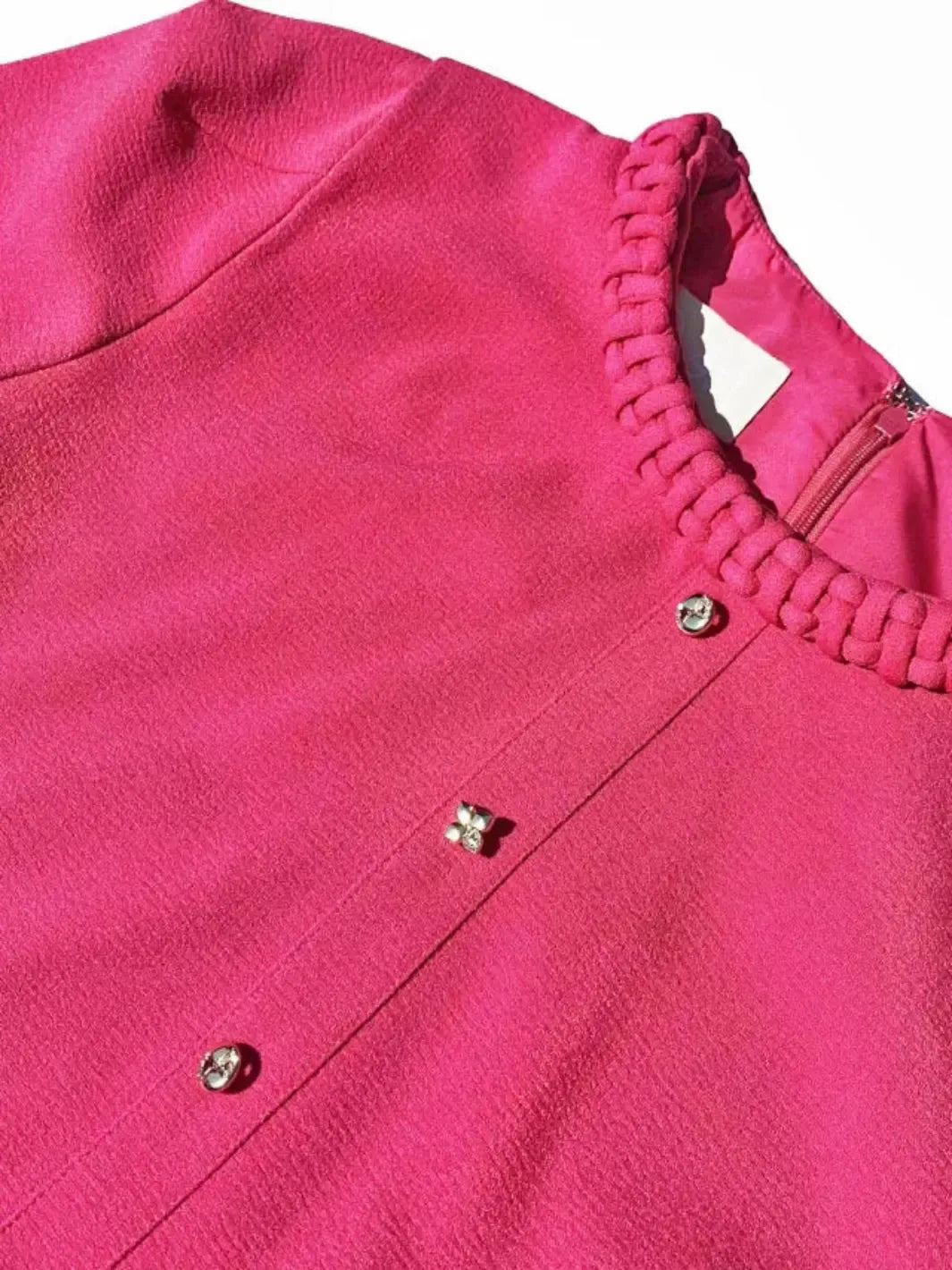 Fee G Charlotte Tailored Midi Dress In Pink 859B/53-Nicola Ross