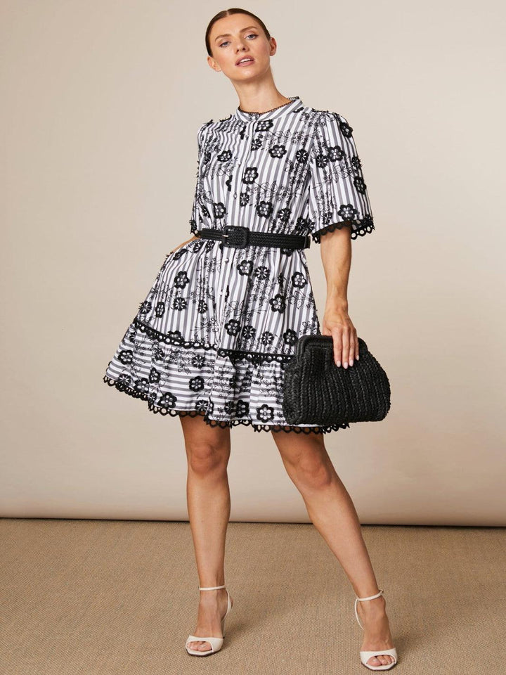 Fee G June Mini Dress In Black 878Y/135-Nicola Ross