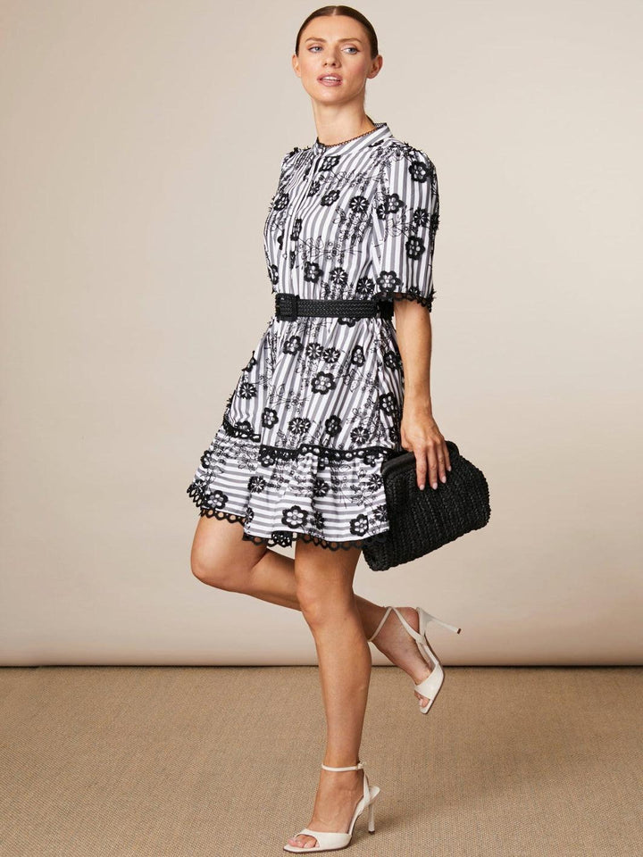 Fee G June Mini Dress In Black 878Y/135-Nicola Ross