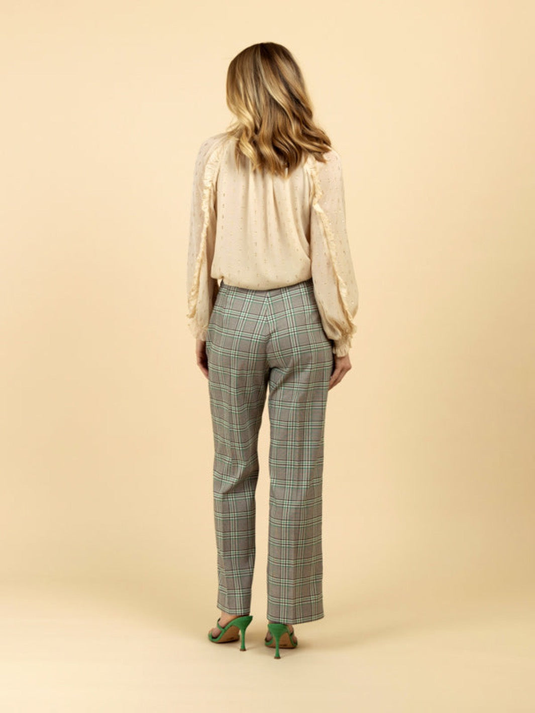 Fee G Lolla Lurex Top In Cream - 906/29/C-Occasion Wear-Guest of the wedding-Nicola Ross