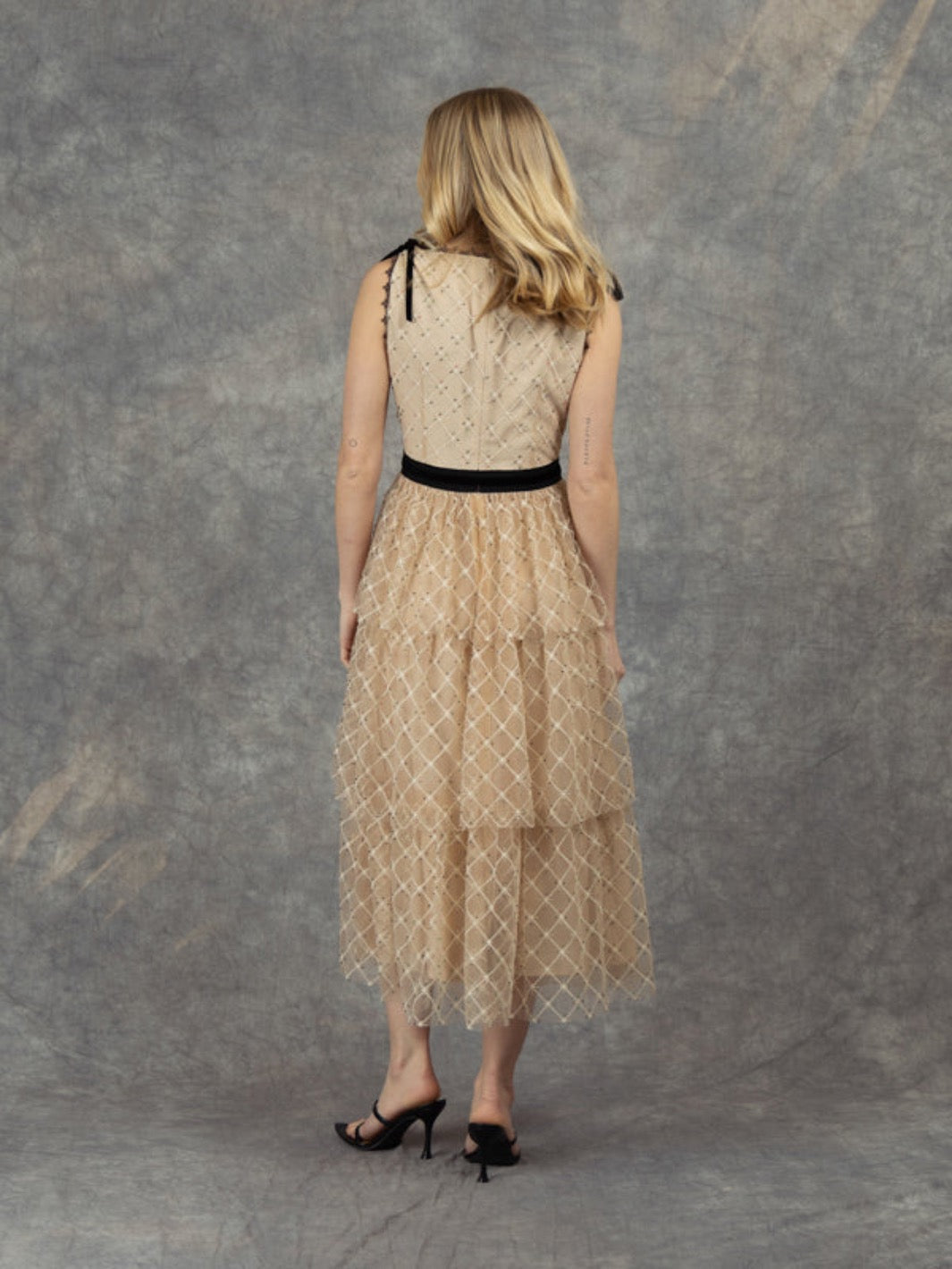 Fee G Lulu Dress - Cream 891/21-Occasion Wear-Guest of the wedding-Nicola Ross