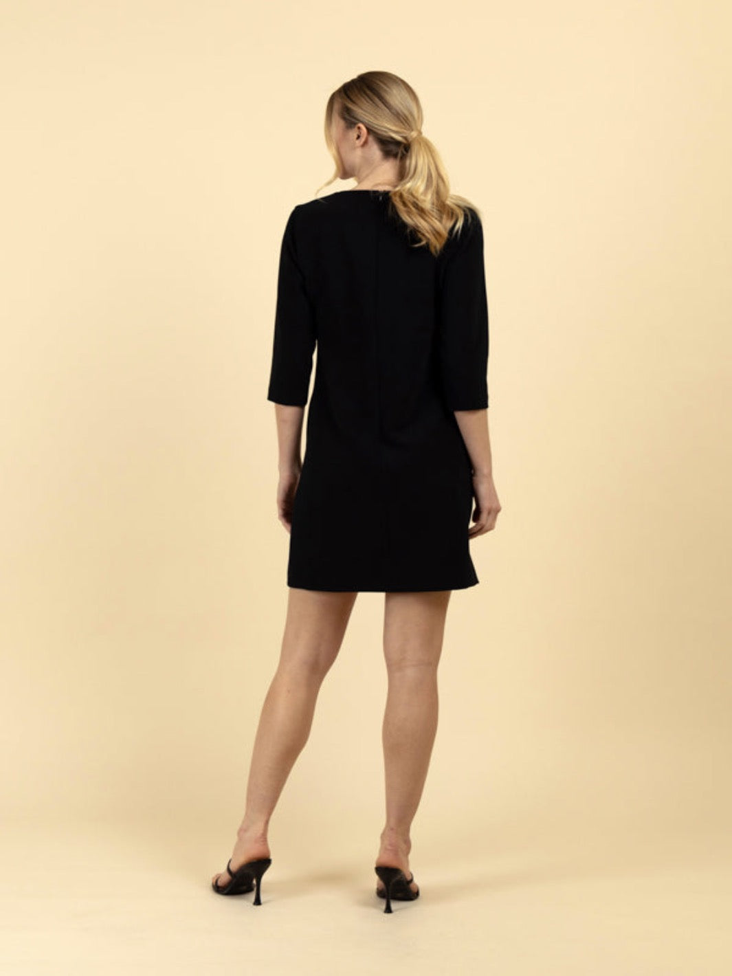 Fee G Nikki Tailored Dress In Black - 7489/100-Occasion Wear-Guest of the wedding-Nicola Ross