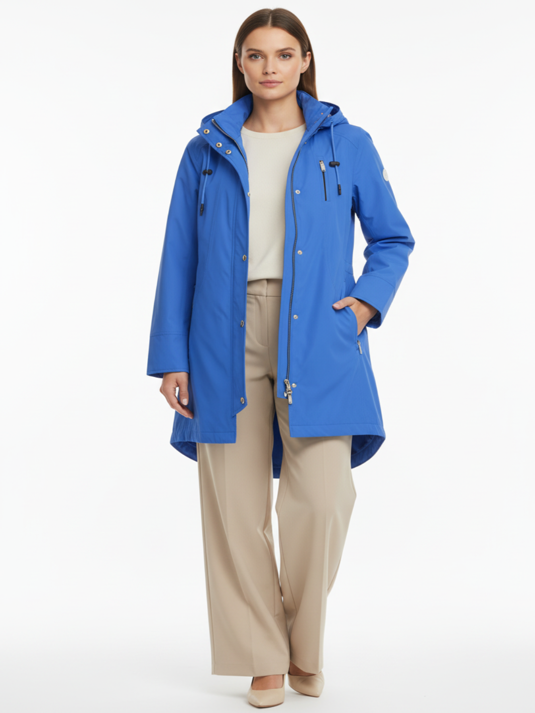 Frandsen Water Proof Parka In Blue 456-60-Nicola Ross