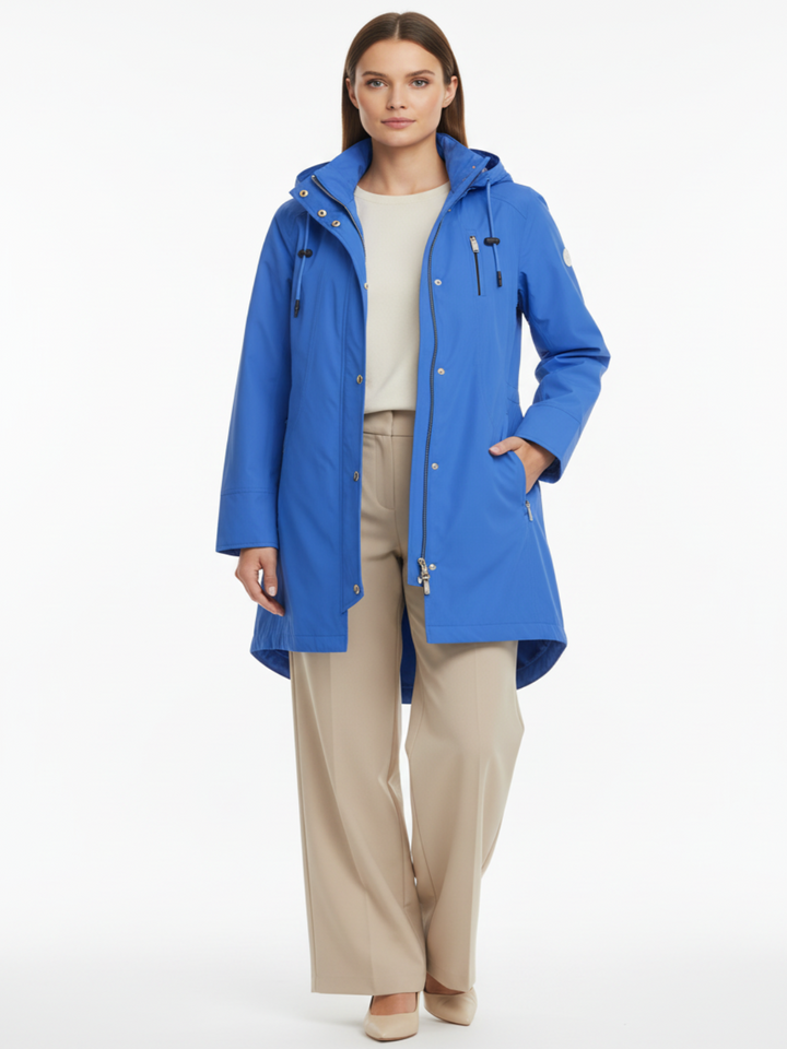 Frandsen Water Proof Parka In Blue 456-60-Nicola Ross