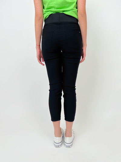 Freequent 7/8 Trousers In Power Black-Nicola Ross