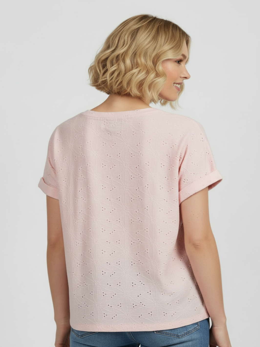 Freequent T-Shirt In Pink Floral 126782-Nicola Ross