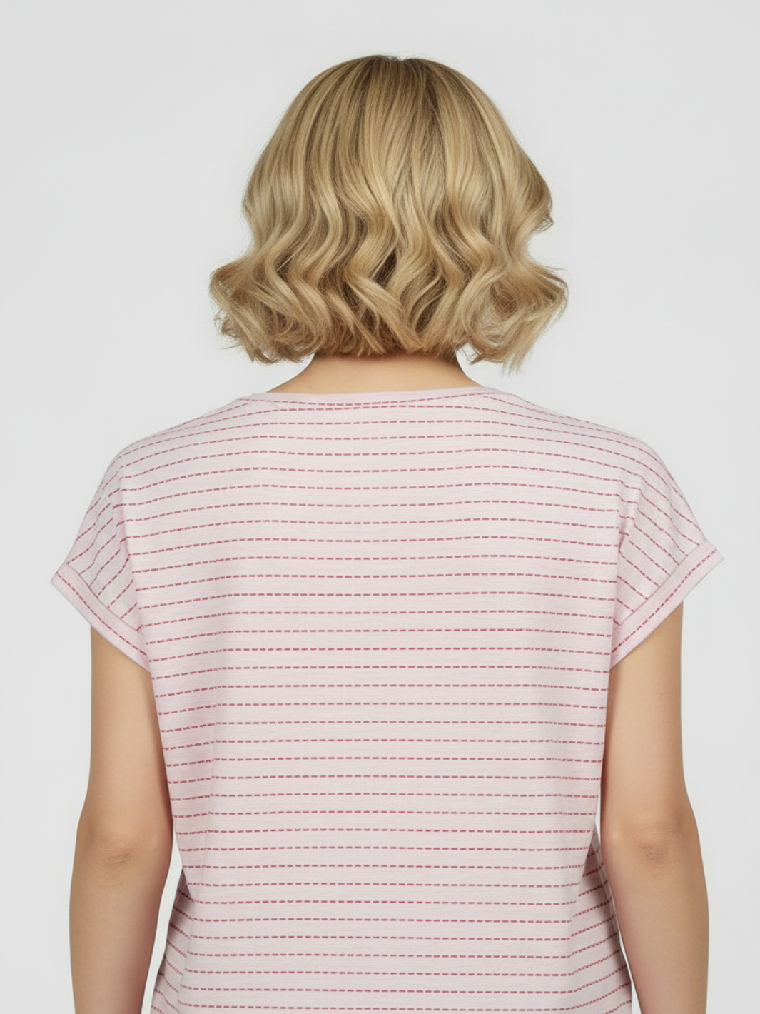 Freequent T-Shirt In Pink Print 207665-Nicola Ross