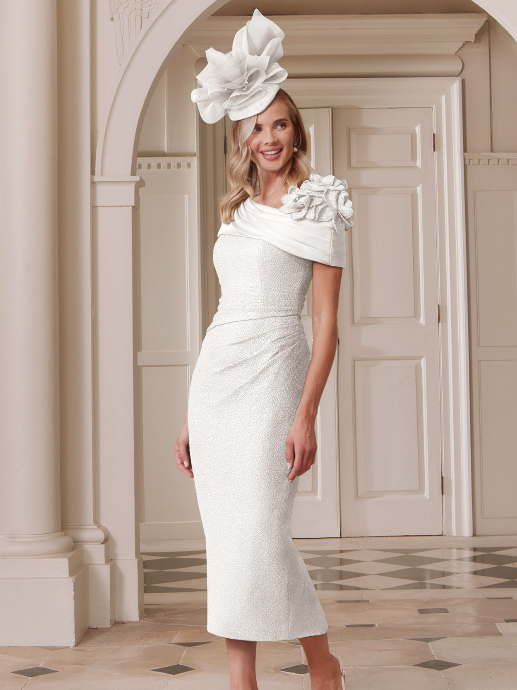 John Charles Dress 29337 In Ivory-Mother of the bride- mother of the groom -Nicola Ross