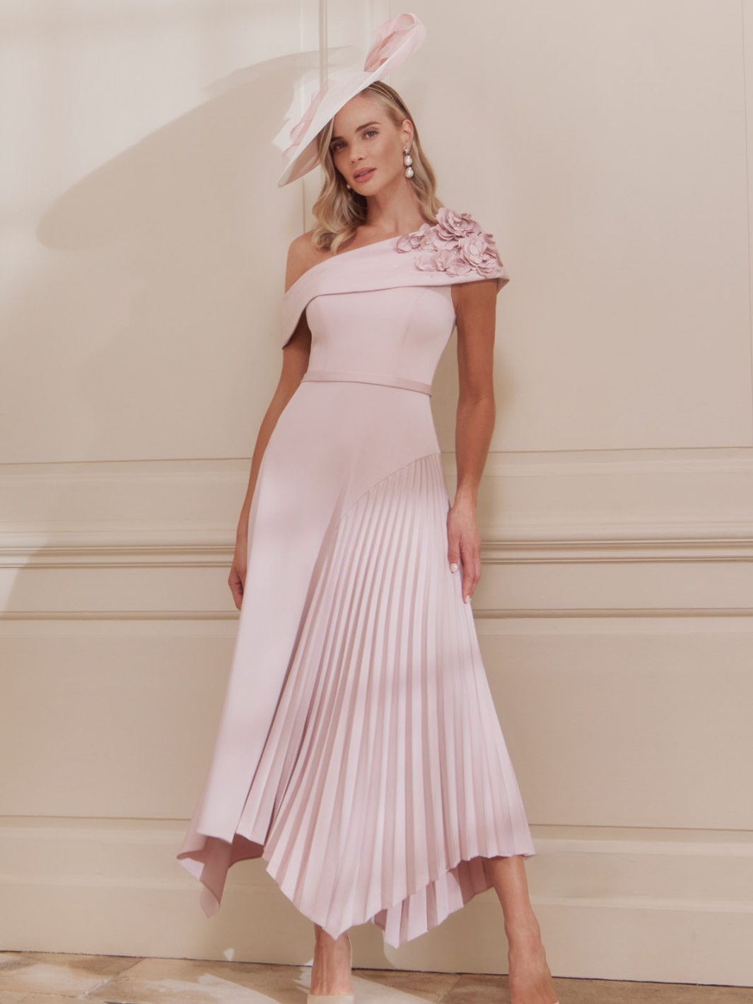 John Charles Dress 29362 In Petal-Mother of the bride- mother of the groom -Nicola Ross